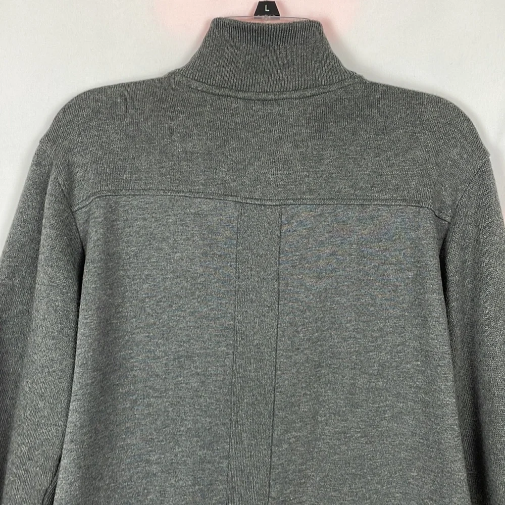 Civil Society We the People Charcoal Sweater w/Zipper and Buttons w/Loop -Medium